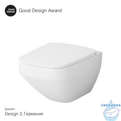 Унитаз подвесной безободковый AM.PM  Inspire 2.0 FlashClean (с сиденьем Soft Close (микролифт) C50A1700SC