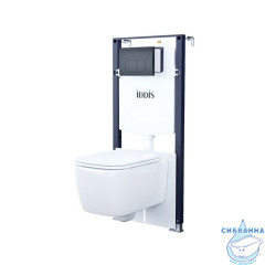 Комплект 3в1: подвесной унитаз, инсталляция и клавиша смыва, IDDIS, BASBR02i73