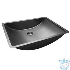 Раковина встраиваемая снизу ABBER Wasser Kreis AF2405GM оружейная сталь