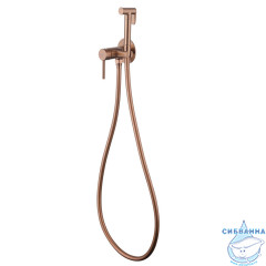 Смеситель ABBER Wasser Kreis AF8125MRG с гигиеническим душем, розовое золото матовое