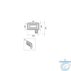 универсальный перелив для моек Omoikiri OV-02-GM 4956722