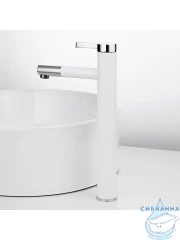 Смеситель для раковины Frap F1052-15 (хром/белый)