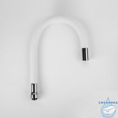 Излив для кухни, силикон, 500 мм, гибкий, белый, IDDIS, 995FB50W5SM