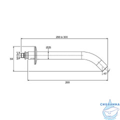 Излив для ванны Jacob Delafon Grands Boulevards E23890-4ND-BL