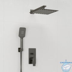 Душевая система Wasserkraft 250 1 режим A84202 (оружейная сталь)