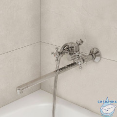 Смеситель для ванны с длинным изливом, Duplex, Milardo, DUPSBL2M10