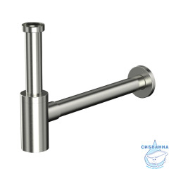 Сифон для умывальника декоративный WHITECROSS A187NIB (брашированный никель)