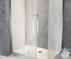 Душевое ограждение Veconi Rovigo 120x100 профиль хром, стекло дождь RV034R-120100-06-C7 (без поддона)