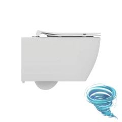 Унитаз подвесной безободковый со смывом торнадо Ideal Standard  I life O с сиденьем Soft Close (микролифт)