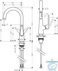 Смеситель для кухни Hansgrohe Talis S 72814000