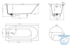 Ванна из искусственного камня LoveForm Lofo Kit 180x80 (белый глянцевый) (материал Gelcoat)
