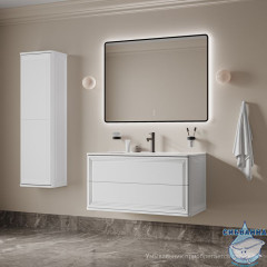 Тумба подвесная, 100 см, белый, Oxford Neo, IDDIS, OXN10W0i95 подходит умыв. 0101000i28