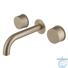 Смеситель для раковины встраиваемый ABBER Wasser Kreis AF81122G (золото матовое)