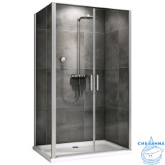 Душевое ограждение ABBER Sonnenstrand 100x70 профиль хром, стекло прозрачное AG04100C-S70 (без поддона)