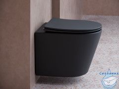 Унитаз подвесной безободковый Ceramicanova Balearica Rimless CN6000MB с сиденьем быстросъемным Soft Close (микролифт)