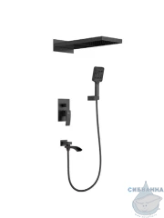 Душевая система Gappo 230 1 режим G7107-76 (черный матовый)