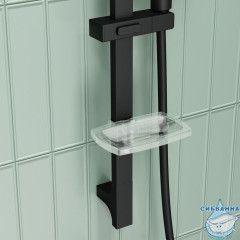 Душевой гарнитур, черный матовый, Agua, IDDIS, AGU3F68i16