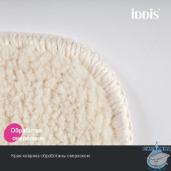 Коврик для ванной комнаты, 90х60, микрофибра, светло-бежевый, IDDIS, PSQL01Mi12