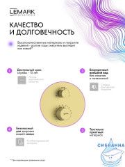 Душевая система Lemark Белуга 300 1 режим LMF-8065B-BRLG (брашированное золото)