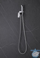 Встраиваемый смеситель с гигиеническим душем ABBER Daheim AF8226 (хром )