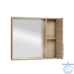 Зеркальный шкаф Viant Кёльн 80 светлое дерево VKEL80SD-ZSH