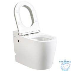 Унитаз приставной  импульсный Abber Bequem AC1114P с сиденьем Soft Close (микролифт) (белый)