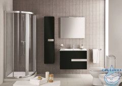 Тумба подвесная Roca Victoria Nord Black Edition 80 с раковиной Roca Victoria 80 черный