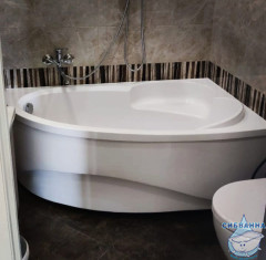 Ванна из литьевого мрамора New Line Sanitary Диана R 160х98