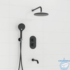 Душевая система Wasserkraft 230 1 режим A177477 (черный матовый)