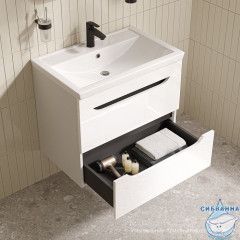 Тумба подвесная, 70 см, белый, Ray, IDDIS, RAY70W0i95 подходит умыв. 4077000i28