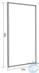 Зеркало 1Marka Cube 60 