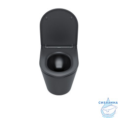 Унитаз подвесной безободковый, чёрный матовый, Calipso, IDDIS, CALR3BMi25