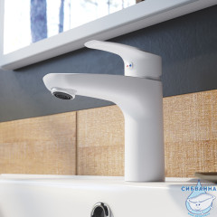 Смеситель для раковины Iddis Ray RAYWT00i01 (без донного клапана) (белый)