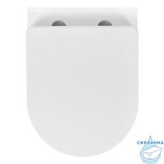 Унитаз подвесной безободковый Aquatek Мия AQ2004-00 (с сиденьем Soft Close (микролифт) 