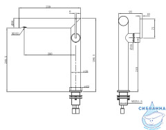Смеситель ABBER Perfekte 316 AF8A11BST-L для раковины, брашированная сталь