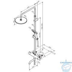 Душевая система Damixa Jupiter 977810000 (хром)