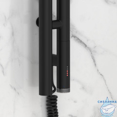 Полотенцесушитель электрический Сунержа Нюанс 3.0 120 (с возможностью скрытого подключения, подключение справа) (черный матовый)