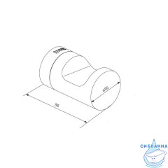 Крючок одинарный, сплав металлов, NOА, черный матовый, IDDIS, NOABL10i41
