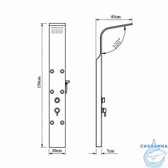 Душевая панель Aquanet Galaxy White 200 2 режима 209999 (белый матовый)