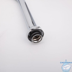 Излив для смесителя, кухня, J-образный, нерж. сталь, 188х196 мм, поворотный, хром, IDDIS, 995J19C5SM