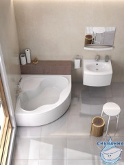 Акриловая ванна Ravak Gentiana 150x150 с ножками