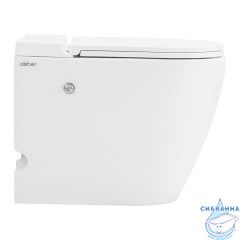 Унитаз приставной импульсный Abber Bequem AC1115P с сиденьем Soft Close (микролифт) (белый)
