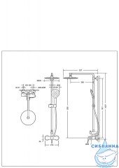 Душевая система Bravat Palace F9172217CP-A-RUS