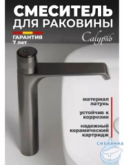 Смеситель для раковины Calypso CS12121-9  (графит)