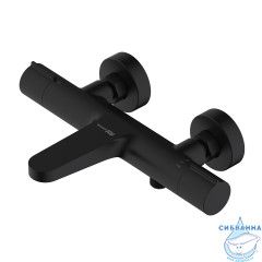 Смеситель для ванны Wasserkraft Elbe 7411 Thermo (черный матовый)