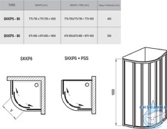Душевое ограждение Ravak Supernova 90x90 профиль белый, стекло прозрачное 32070100Z1 (без поддона)
