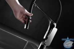 Смеситель для кухни Vincea VKF-115CH (хром/черный)