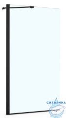 Шторка для ванны Azario Merrit 80x140 профиль черный, стекло прозрачное AZ-NF6310-1 800 BLACK