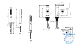 Смеситель для ванны на борт Aquatek Вега AQ1044MB (черный матовый)