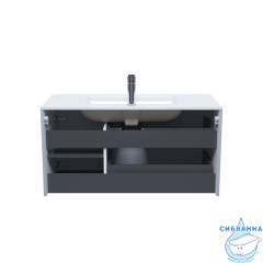 Тумба с умывальником, подвесная, 100 см, светло-серый, Edifice, IDDIS, EDI10L0i95K  подходит умыв. 0101000i28
